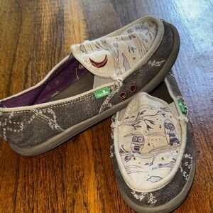 Sanuk Gray and Cream Women's Sneakers